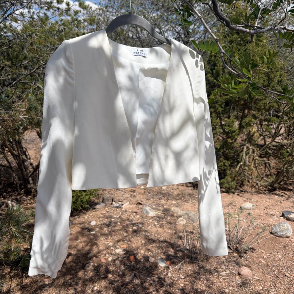 Rime Arodaky Vera Cropped Crepe Jacket XS
